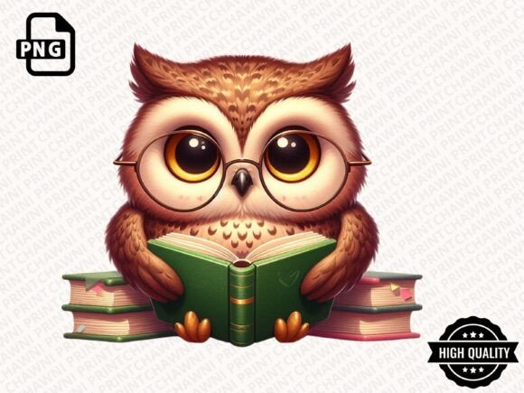Download Cute Animal Reading Book Clipart PNG - Animal Collection