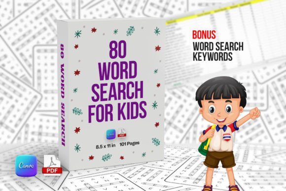 Download Word Search Puzzle for Kids KDP Interior - Kids Collection