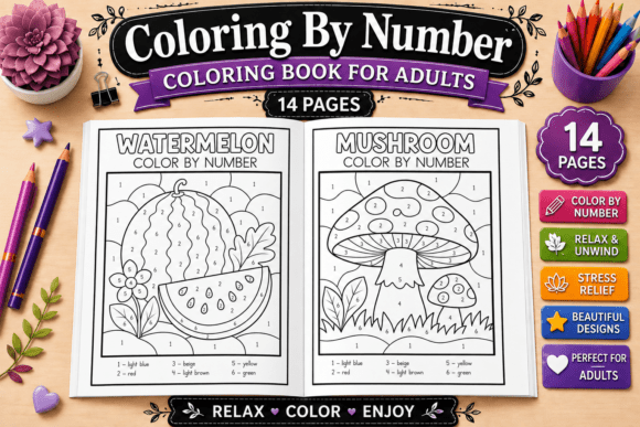Download Color by Number Coloring Book for Adults - Adults Collection