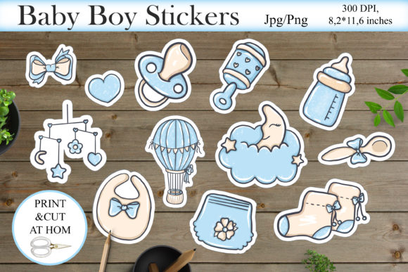 Download Baby Shower Printable Stickers Design - Sticker Collection