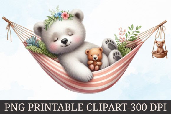 Download Adorable Animals in Hammock Clipart - Animal Collection
