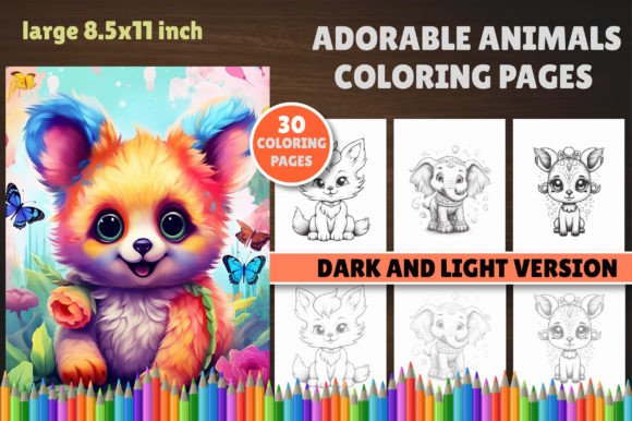Download Adorable Animals Coloring Book - Animal Collection