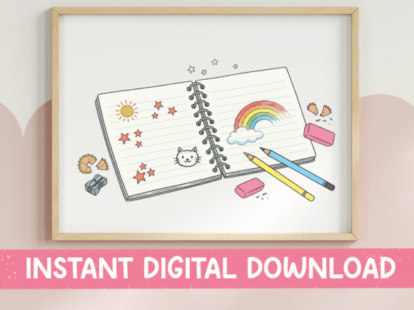 Download Kids Doodle Notebook Rainbow Art - Kids Collection