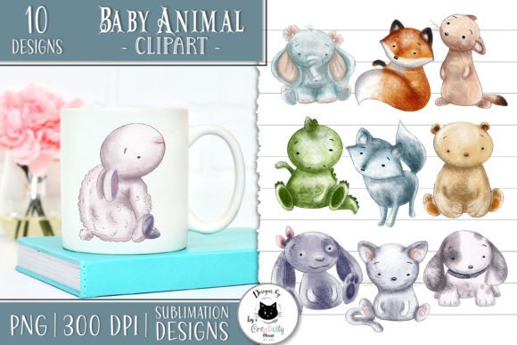 Download Cute Baby Animal Clipart | Nursery PNG - Animal Collection