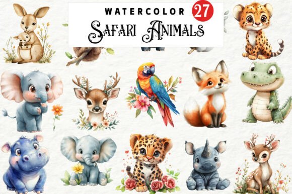 Download Safari Cute Animals Clipart - Animal Collection