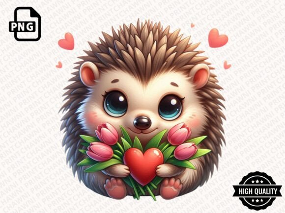 Download Cute Animal with Flowers Clipart PNG - Animal Collection