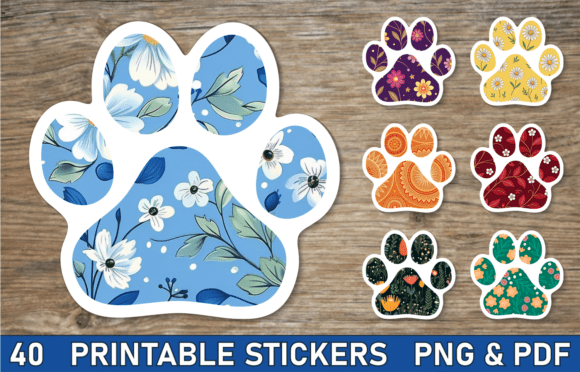 Download Paw Print Sticker Bundle Paw Sticker Png - Sticker Collection