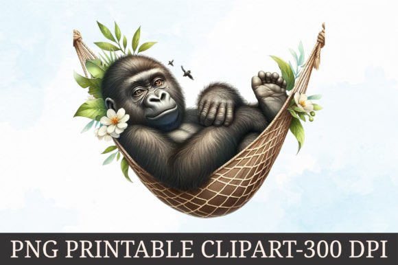 Download Adorable Animals in Hammock Clipart - Animal Collection