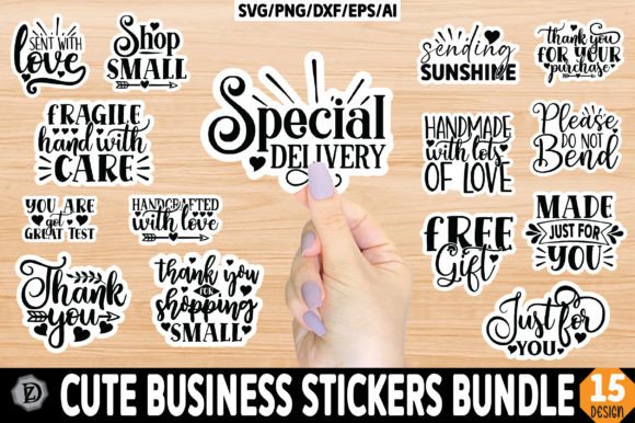 Download Cute Business Stickers Bundle - Sticker Collection