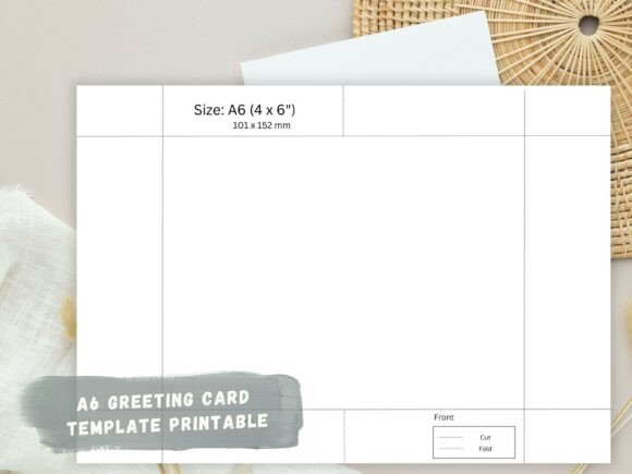 Download A6 Greetings Card Template Procreate,PSD - Greetings card Collection