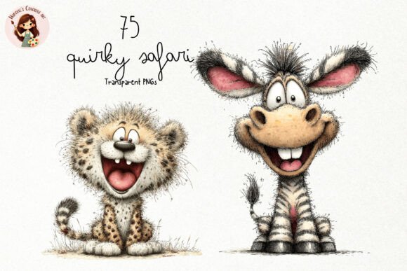 Download Quirky Safari Animals PNG Clipart - Safari animals Collection