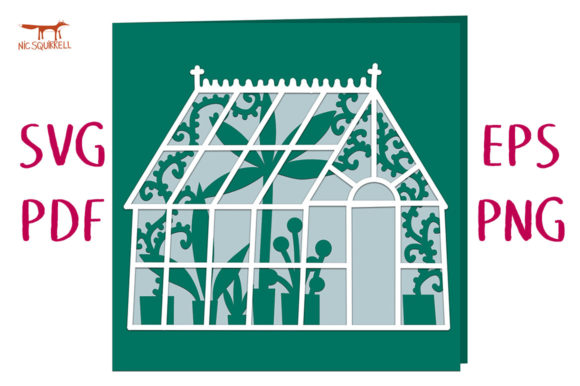 Download Victorian Greenhouse Greetings Card SVG - Greetings card Collection