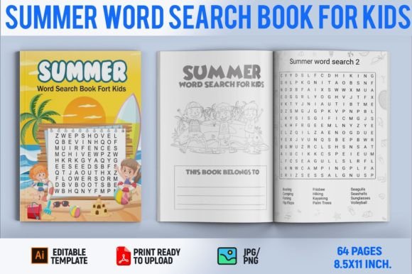 Download Summer Word Search Book for Kids - Kids Collection