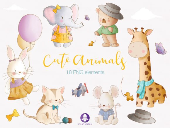 Download Cute Animals Clipart, Baby Animals PNG - Animal Collection