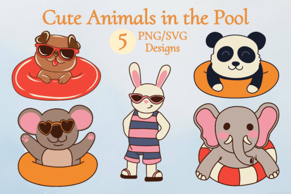 Download Poolside Animals - Animal Collection