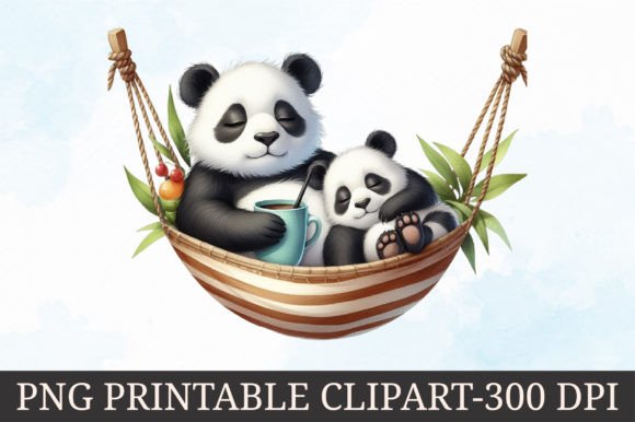 Download Adorable Animals in Hammock Clipart - Animal Collection