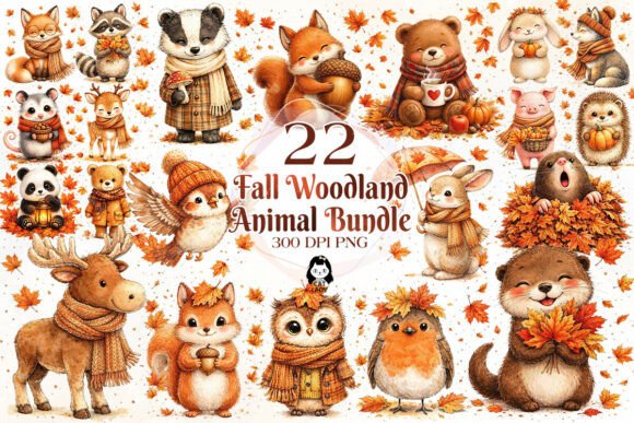 Download Autumn Fall Woodland Animals PNG Clipart - Animal Collection
