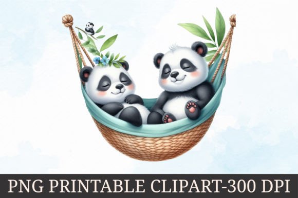 Download Adorable Animals in Hammock Clipart - Animal Collection