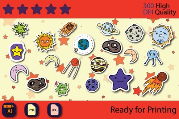 Download Cute Space Stickers - Sticker Collection
