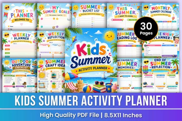 Download Kids Summer Planner | Fun &amp; Activities - Kids Collection