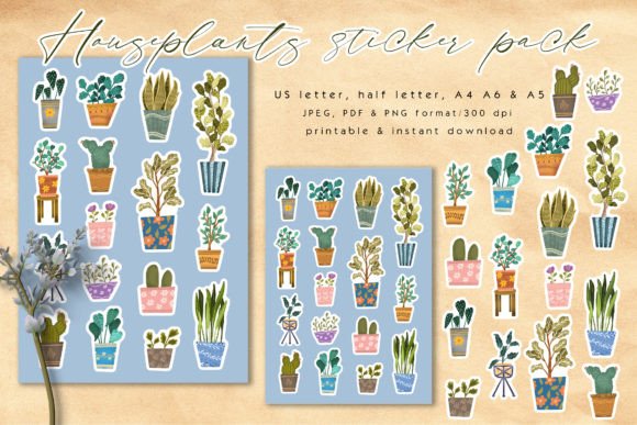 Download Houseplants Sticker Pack - Premium Resources