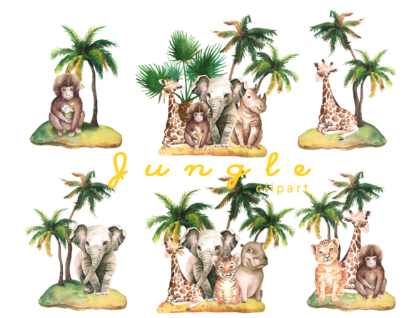Download Jungle Animals Clipart Nursery PNG - Animal Collection