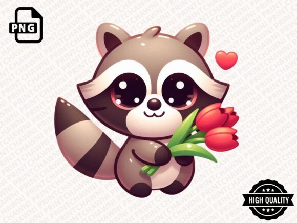 Download Cute Animal with Flowers Clipart PNG - Animal Collection