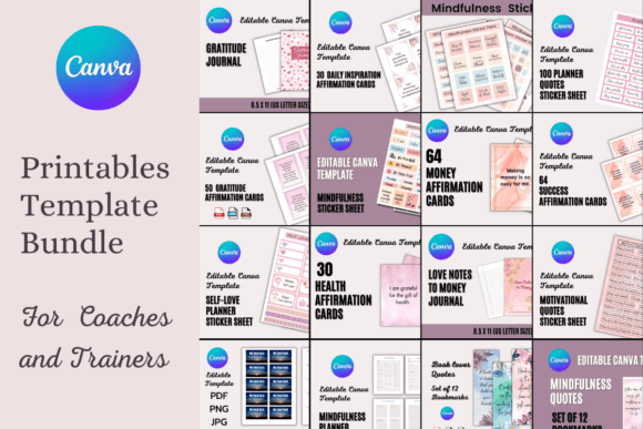Download Printables Template Bundle for Coaches and Trainers - Printables template Collection