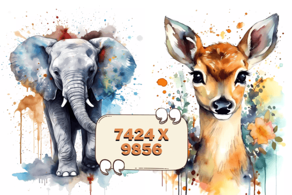 Download 23 Watercolor Animals Clipart Bundle HQ - Animal Collection