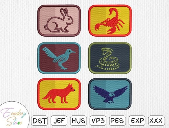 Download Animal Patch Embroidery Design Bundle - Animal Collection