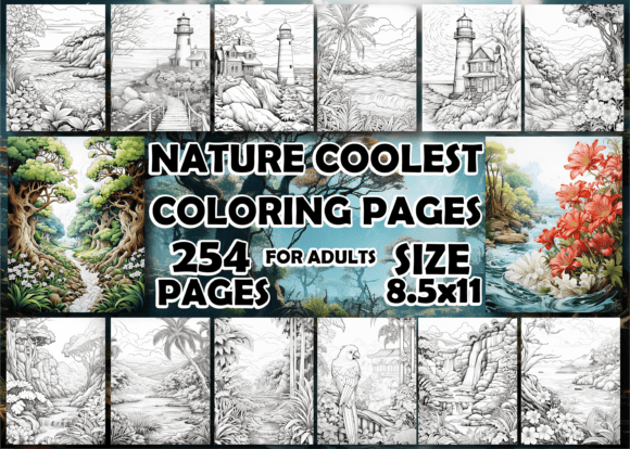 Download Nature Coolest Coloring Pages for Adults - Adults Collection