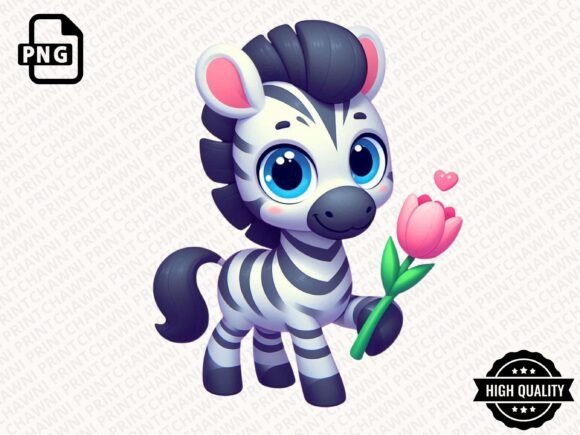 Download Cute Animal with Flowers Clipart PNG - Animal Collection