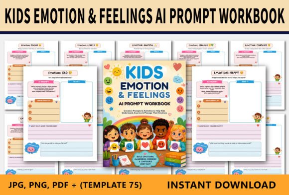 Download Kids Emotion &amp; Feelings AI Prompt Workbo - Kids Collection