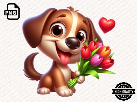 Download Cute Animal with Flowers Clipart PNG - Animal Collection