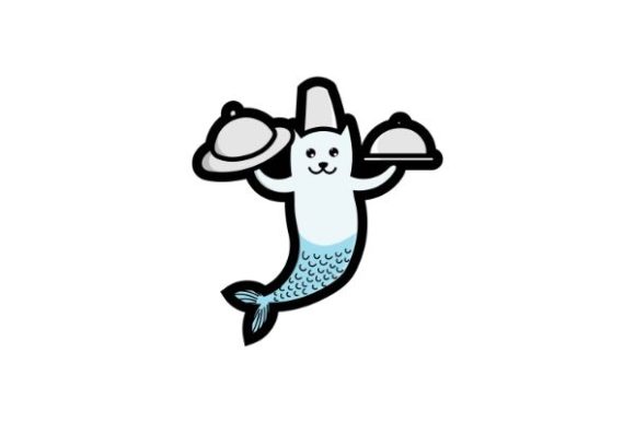 Download Cute Cat Mermaid, Happy Chef, Stickers, - Sticker Collection